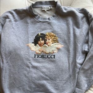 Fiorucci Gray Angel Sweatshirt